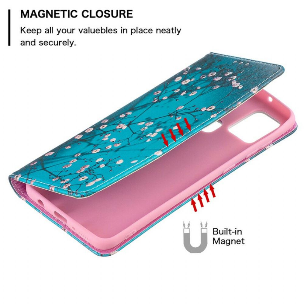 Schutzhülle Für Samsung Galaxy A21s Flip Case Blühende Zweige