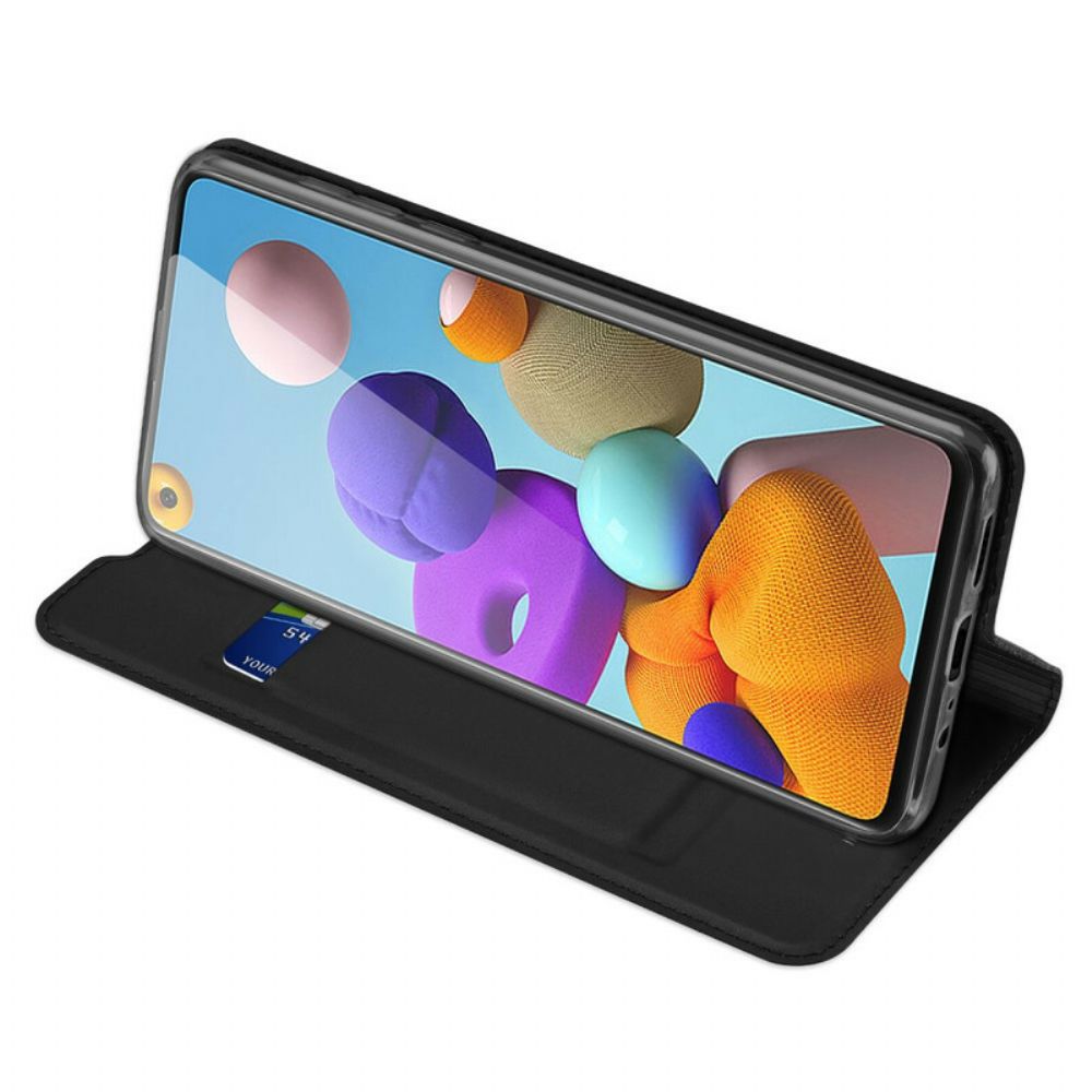 Schutzhülle Für Samsung Galaxy A21s Flip Case Dux Ducis Pro-skin