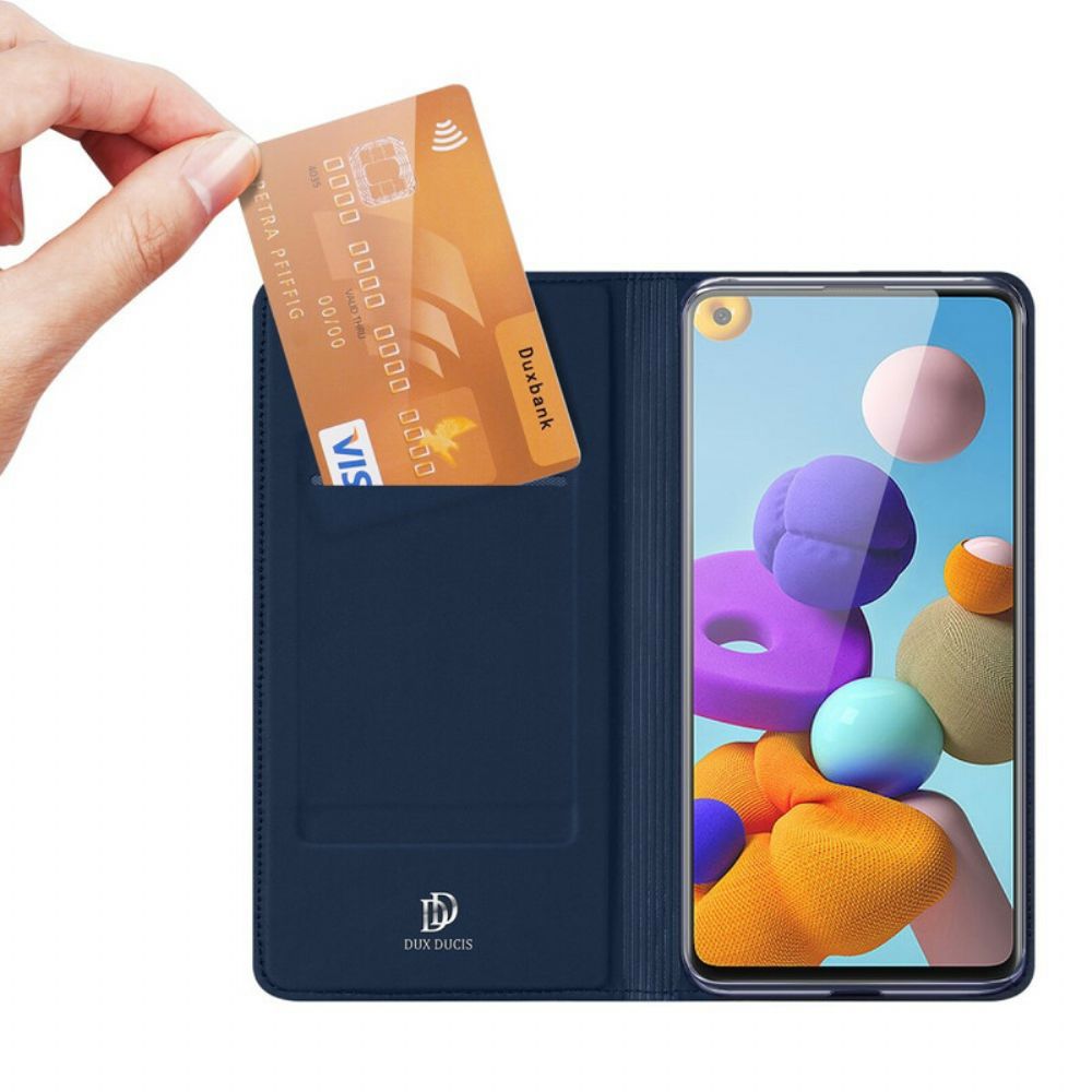 Schutzhülle Für Samsung Galaxy A21s Flip Case Dux Ducis Pro-skin