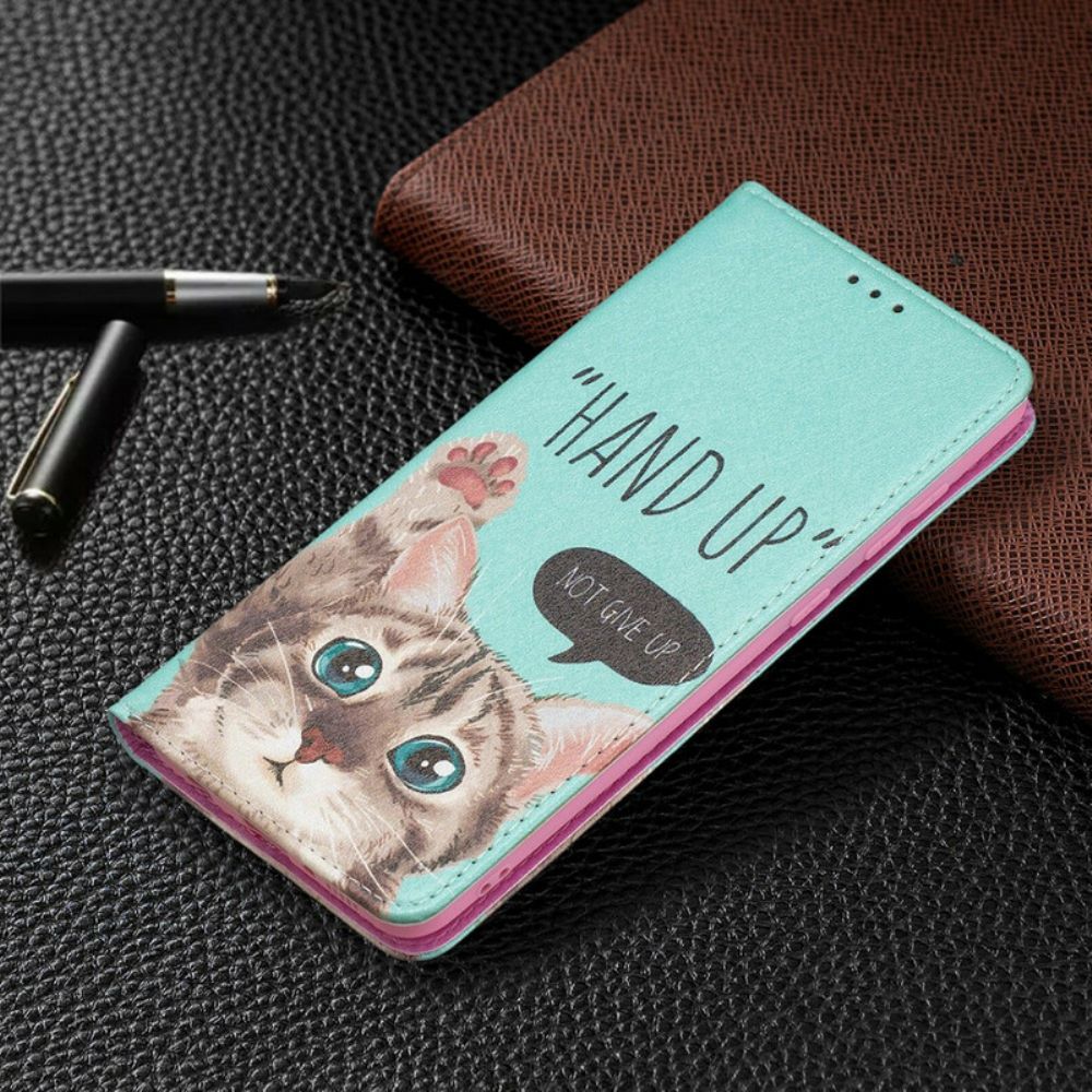 Schutzhülle Für Samsung Galaxy A21s Flip Case Hand Hoch