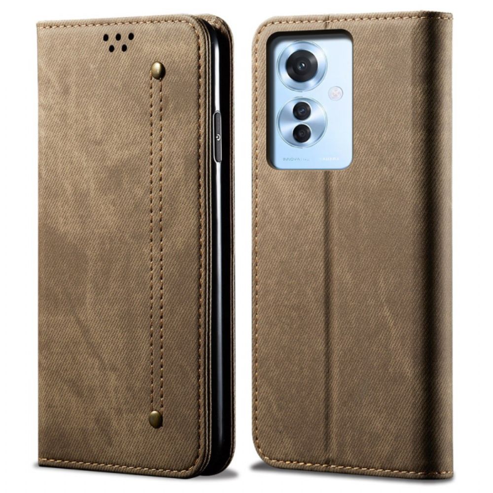 Case Für Oppo Reno 11f 5g Jeansstoff