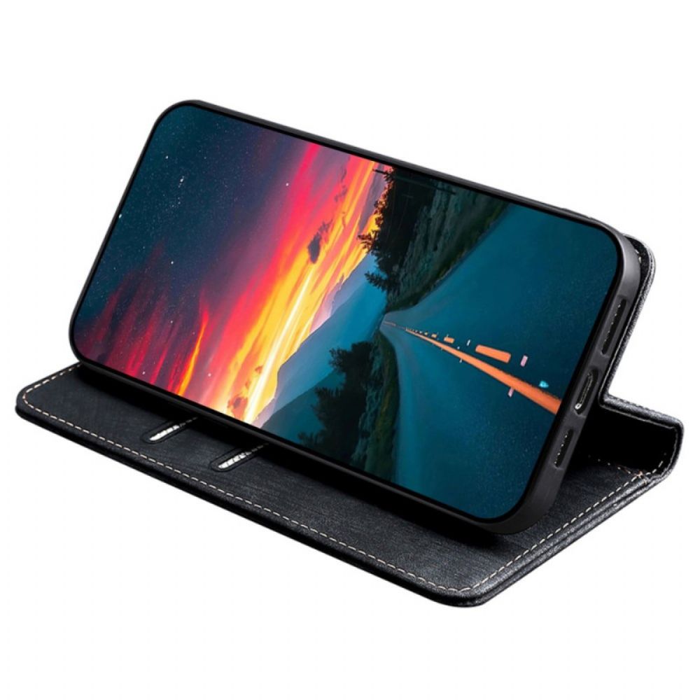 Flip Case Oppo Reno 11f 5g Handyhülle Wildledereffekt Mit Rfid-blockierung