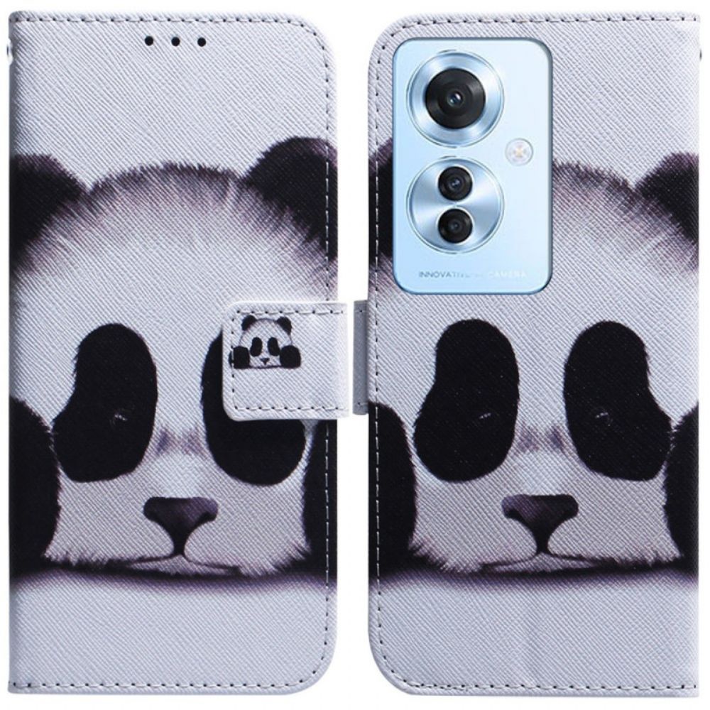 Lederhüllen Oppo Reno 11f 5g Handyhülle Panda