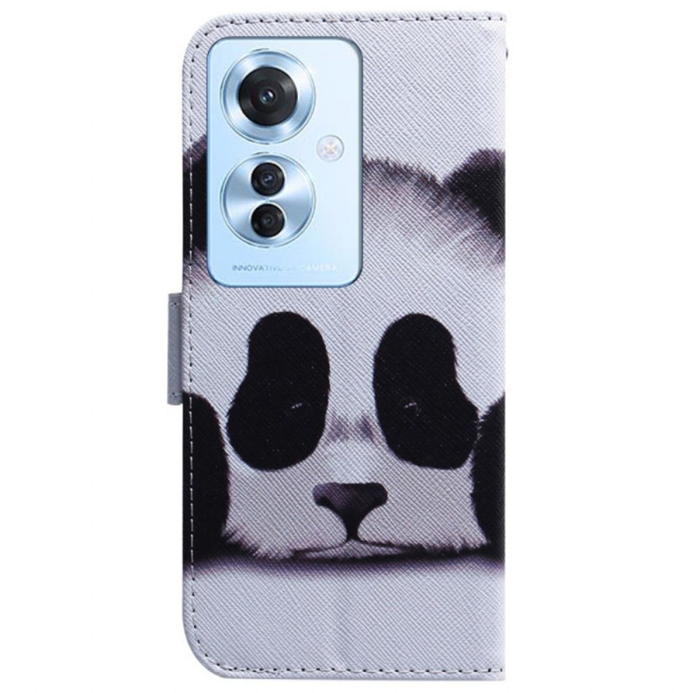 Lederhüllen Oppo Reno 11f 5g Handyhülle Panda