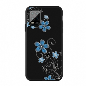 Hülle Für Xiaomi Mi 10 Lite Blaue Blumen