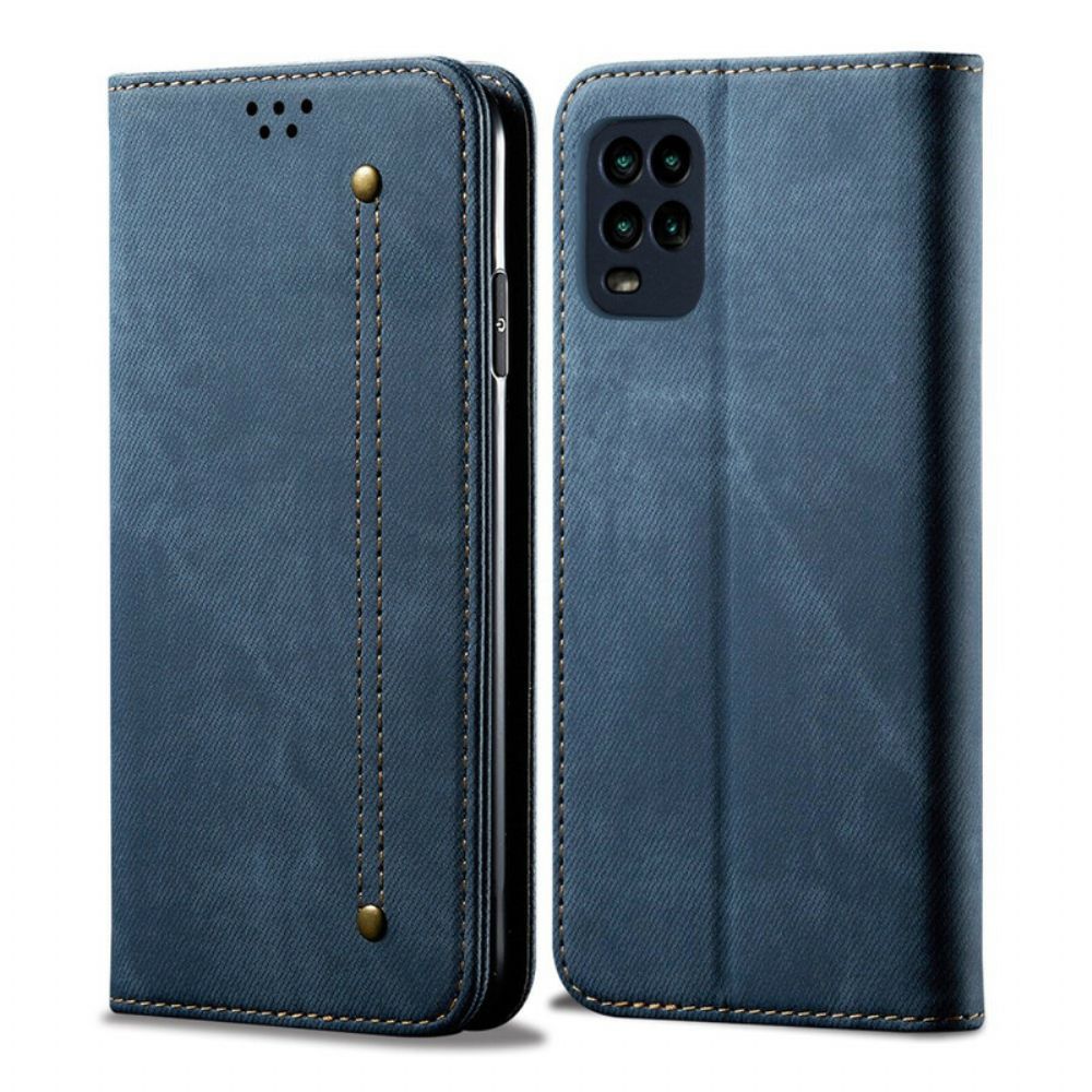 Schutzhülle Für Xiaomi Mi 10 Lite Flip Case Jeansstoff