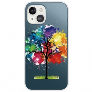 Handyhülle Für iPhone 14 Plus Transparenter Aquarellbaum