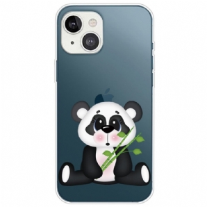 Handyhülle Für iPhone 14 Plus Transparenter Trauriger Panda