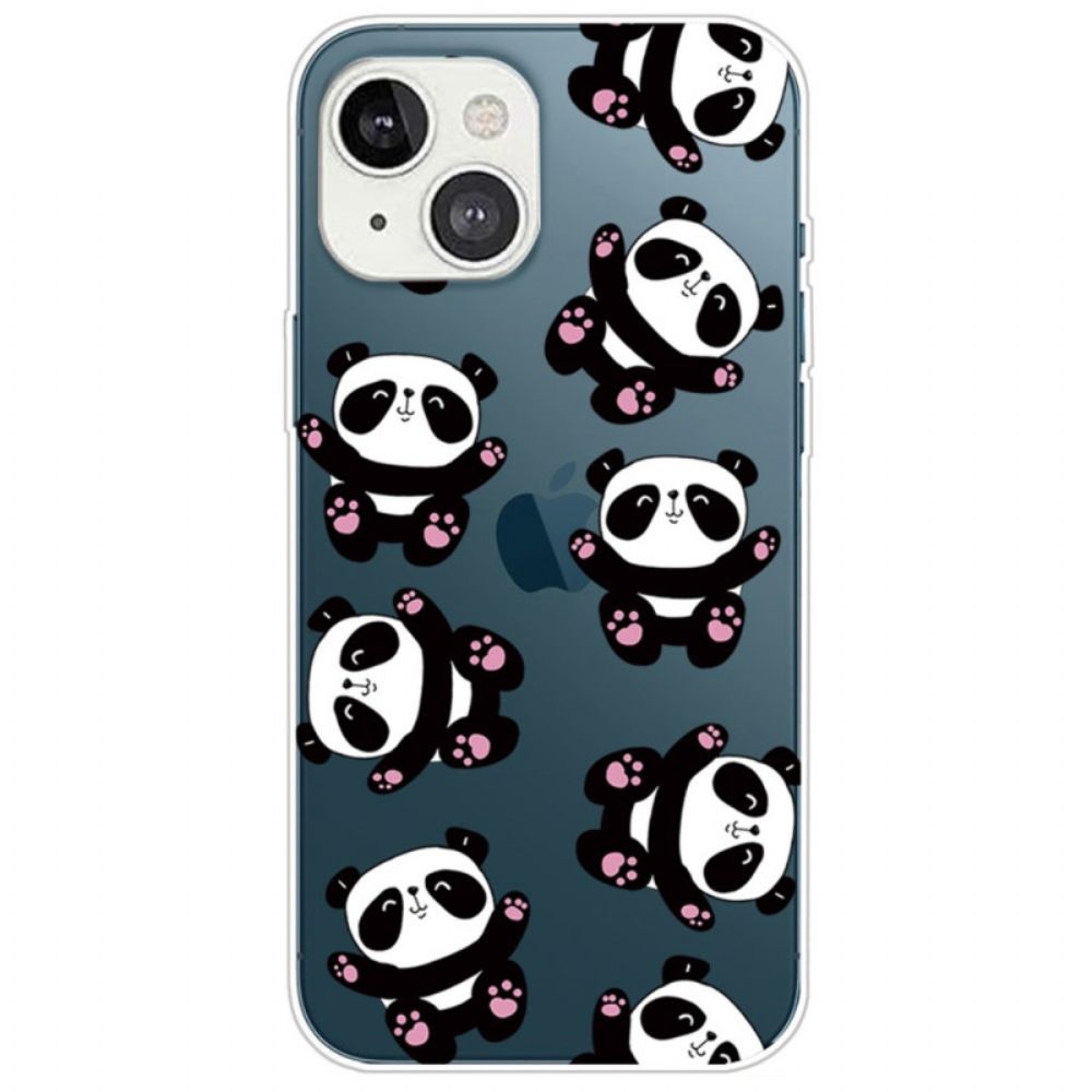 Hülle Für iPhone 14 Plus Kleine Pandas