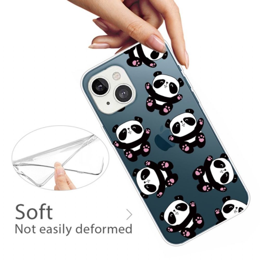 Hülle Für iPhone 14 Plus Kleine Pandas