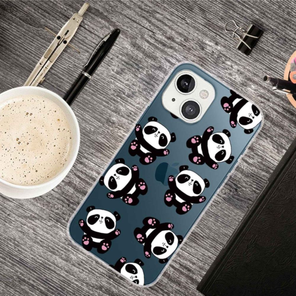 Hülle Für iPhone 14 Plus Kleine Pandas