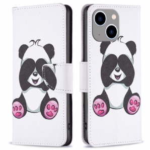 Lederhüllen Für iPhone 14 Plus Panda-spaß