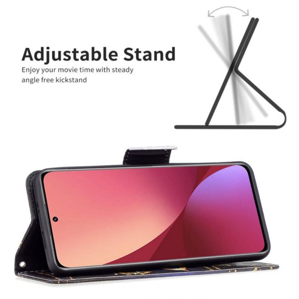 Flip Case Für Xiaomi 12 / 12X Kostbare Schmetterlinge