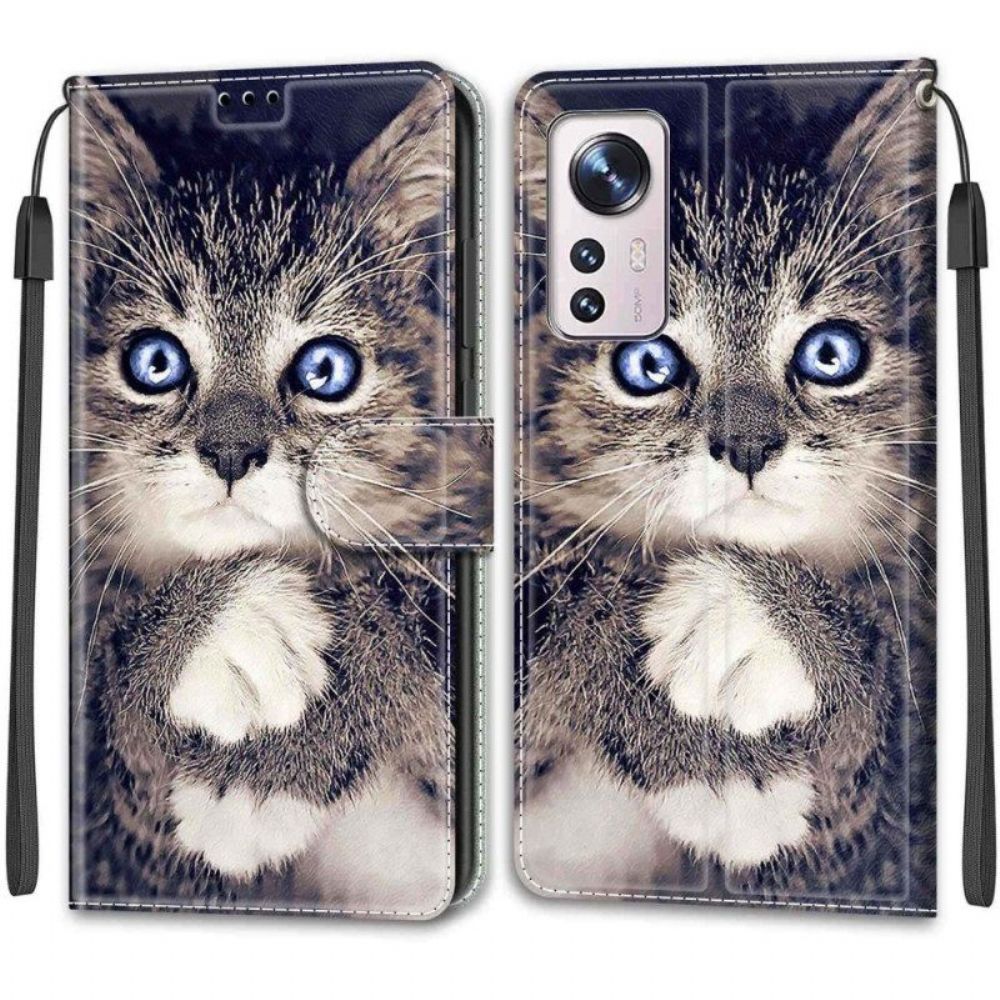 Flip Case Für Xiaomi 12 / 12X Mit Kordel Katzen Katzen Tanga Katzen