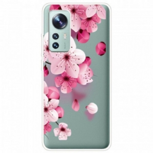 Handyhülle Für Xiaomi 12 / 12X Kleine Rosa Blumen