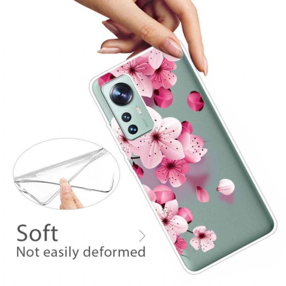 Handyhülle Für Xiaomi 12 / 12X Kleine Rosa Blumen