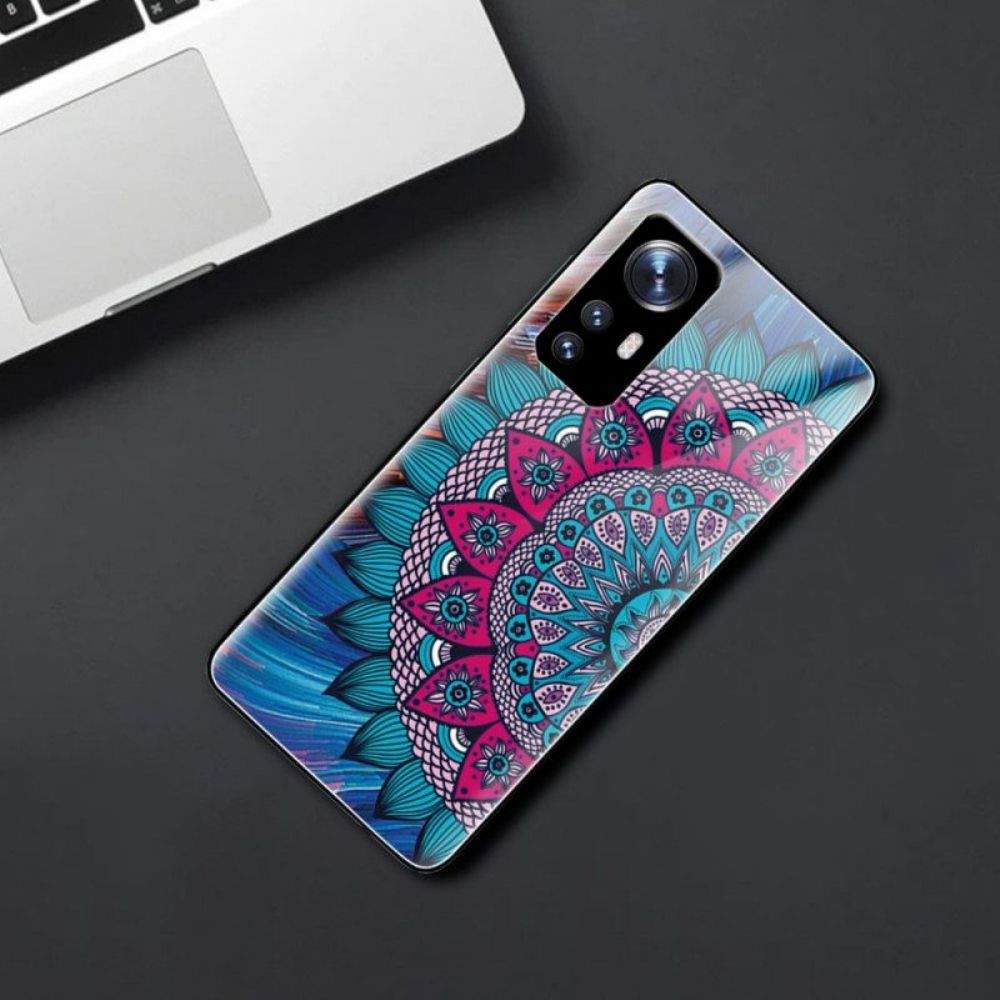 Handyhülle Für Xiaomi 12 / 12X Mandala-gehärtetes Glas