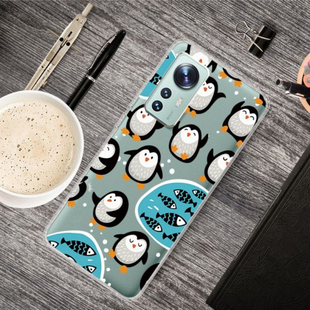 Handyhülle Für Xiaomi 12 / 12X Pinguine Und Fische