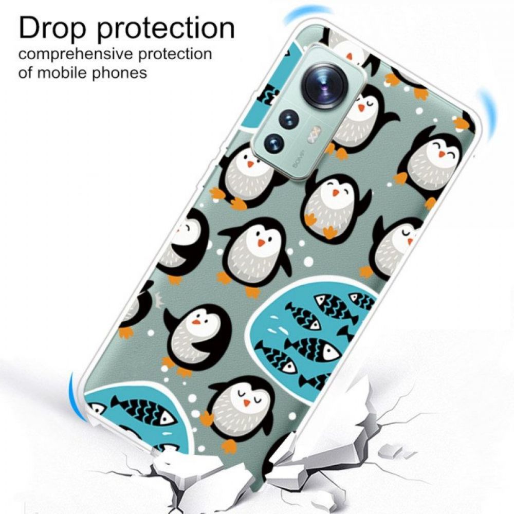 Handyhülle Für Xiaomi 12 / 12X Pinguine Und Fische