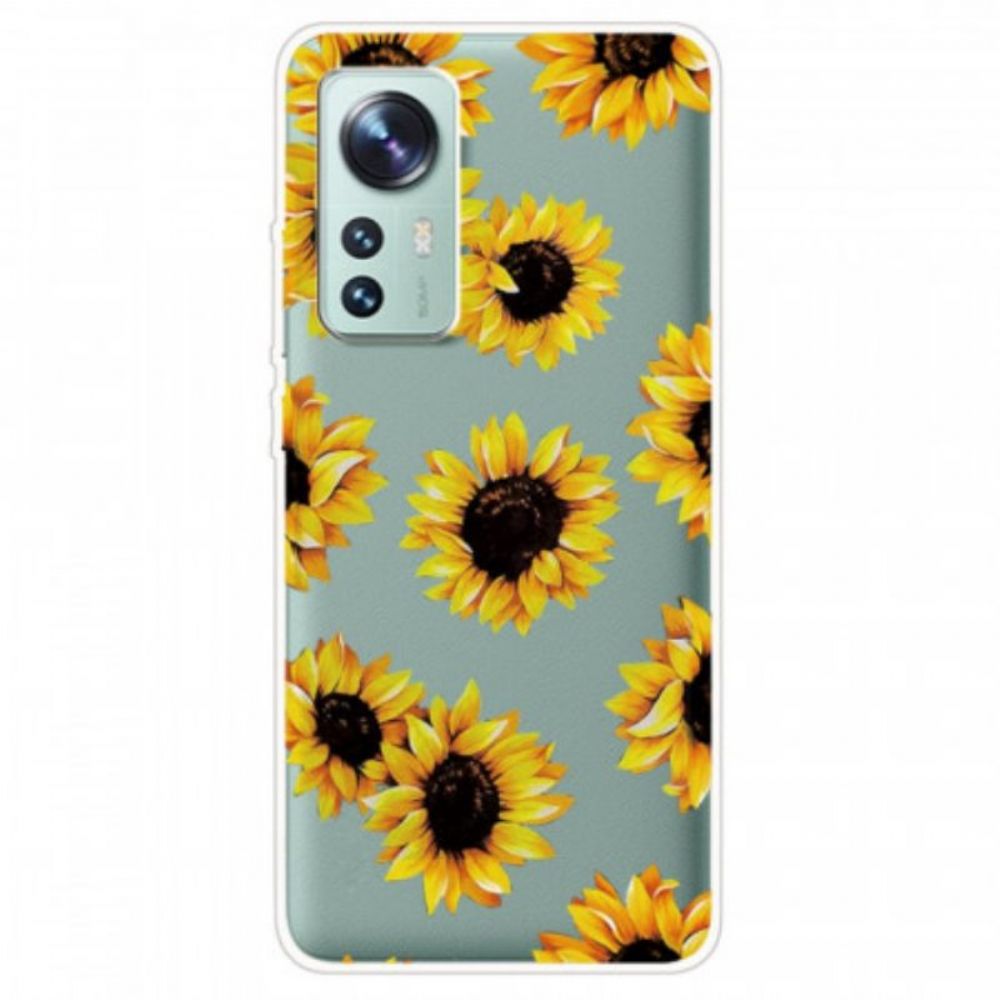 Handyhülle Für Xiaomi 12 / 12X Silikon-sonnenblumen