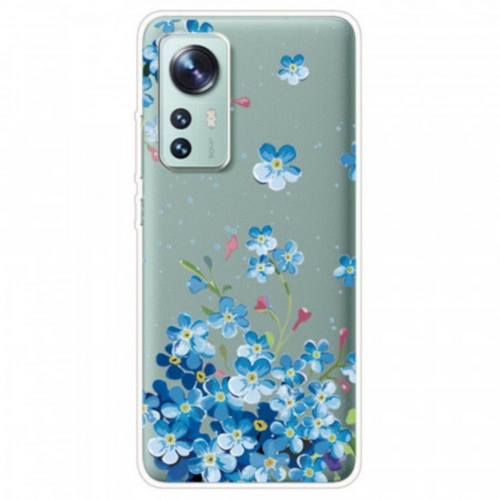 Handyhülle Für Xiaomi 12 / 12X Strauß Blauer Blumen