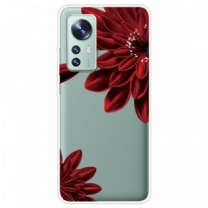 Hülle Für Xiaomi 12 / 12X Rote Blumen