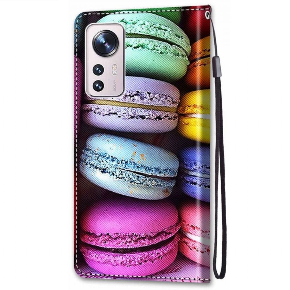 Lederhüllen Für Xiaomi 12 / 12X Macarons