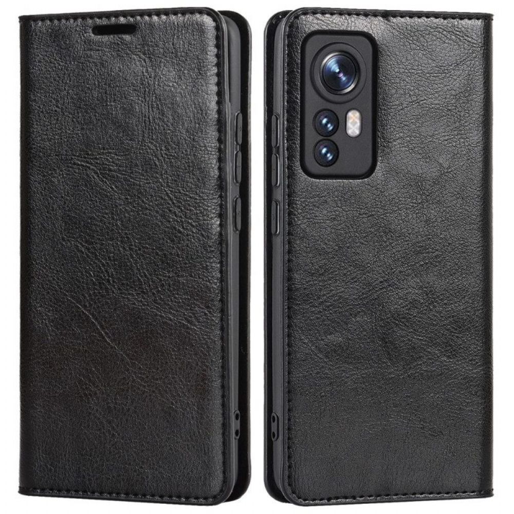 Schutzhülle Für Xiaomi 12 / 12X Flip Case Echtes Leder