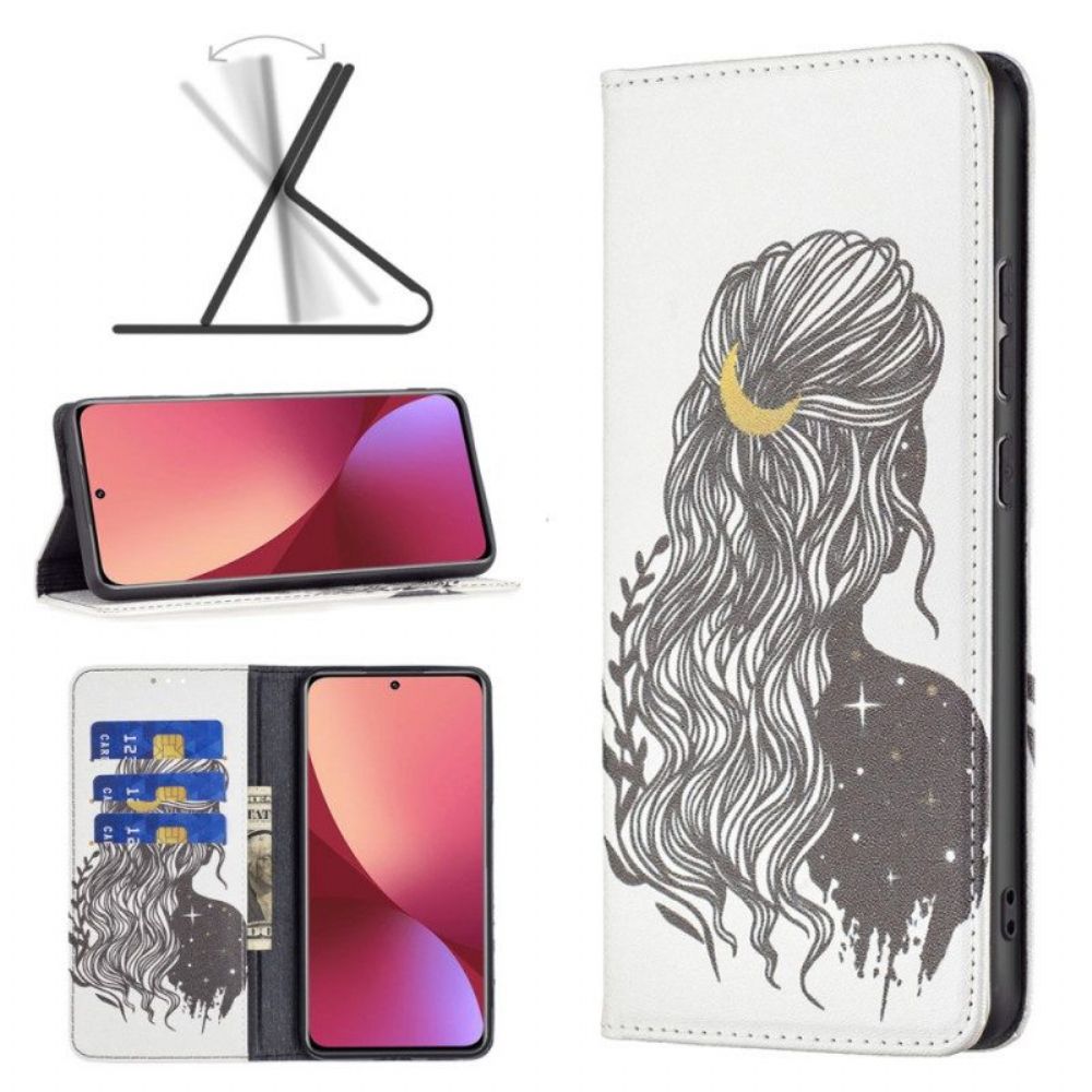 Schutzhülle Für Xiaomi 12 / 12X Flip Case Schöne Haare