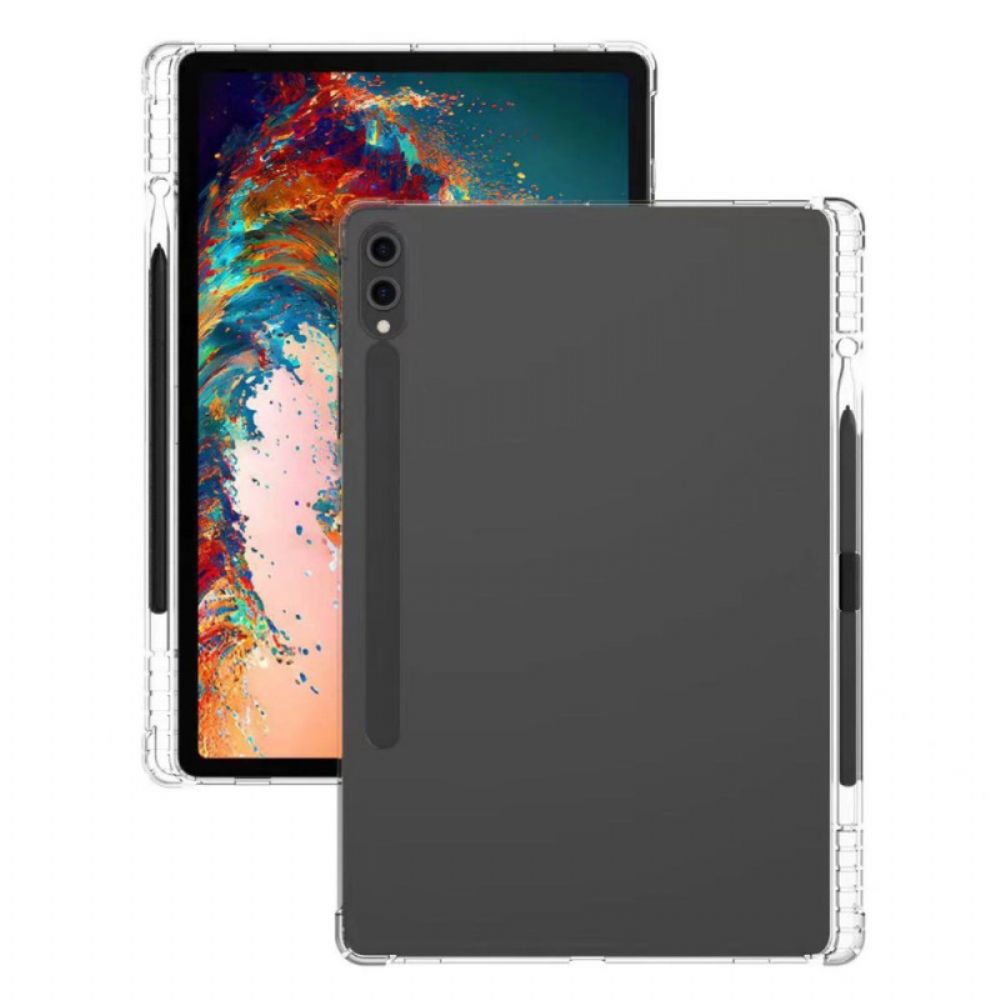 Hülle Samsung Galaxy Tab S9 Ultra Handyhülle Transparenter Stifthalter