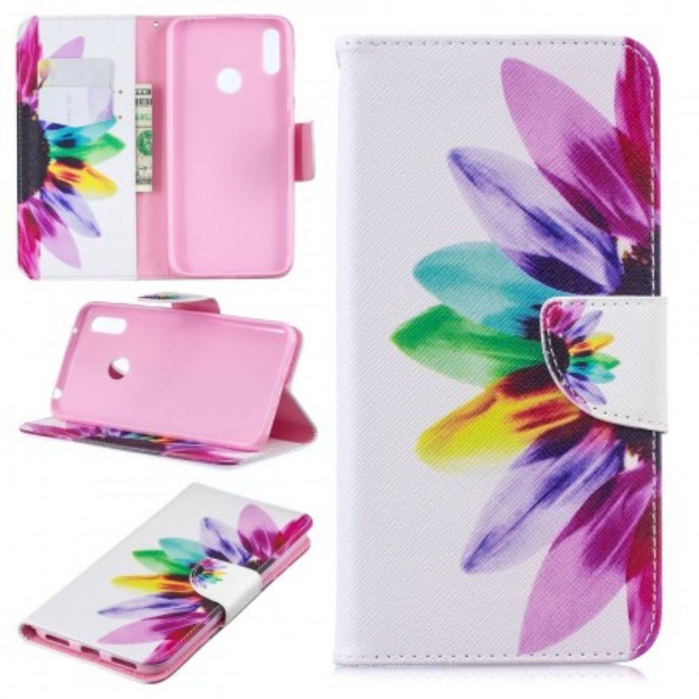 Flip Case Für Huawei Y7 2024 Aquarell Blume