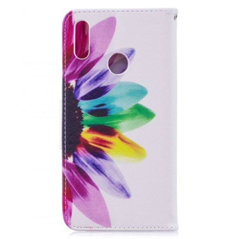 Flip Case Für Huawei Y7 2024 Aquarell Blume