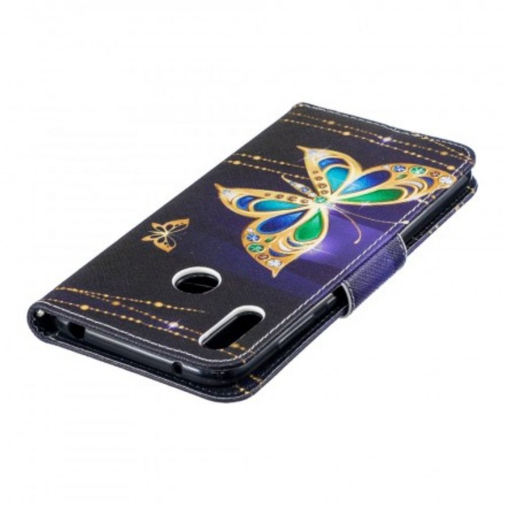 Flip Case Für Huawei Y7 2024 Magischer Schmetterling