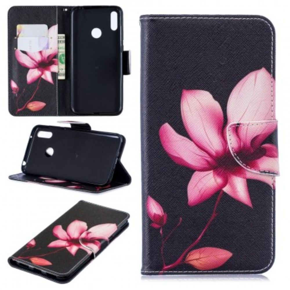 Flip Case Für Huawei Y7 2024 Rosa Blume