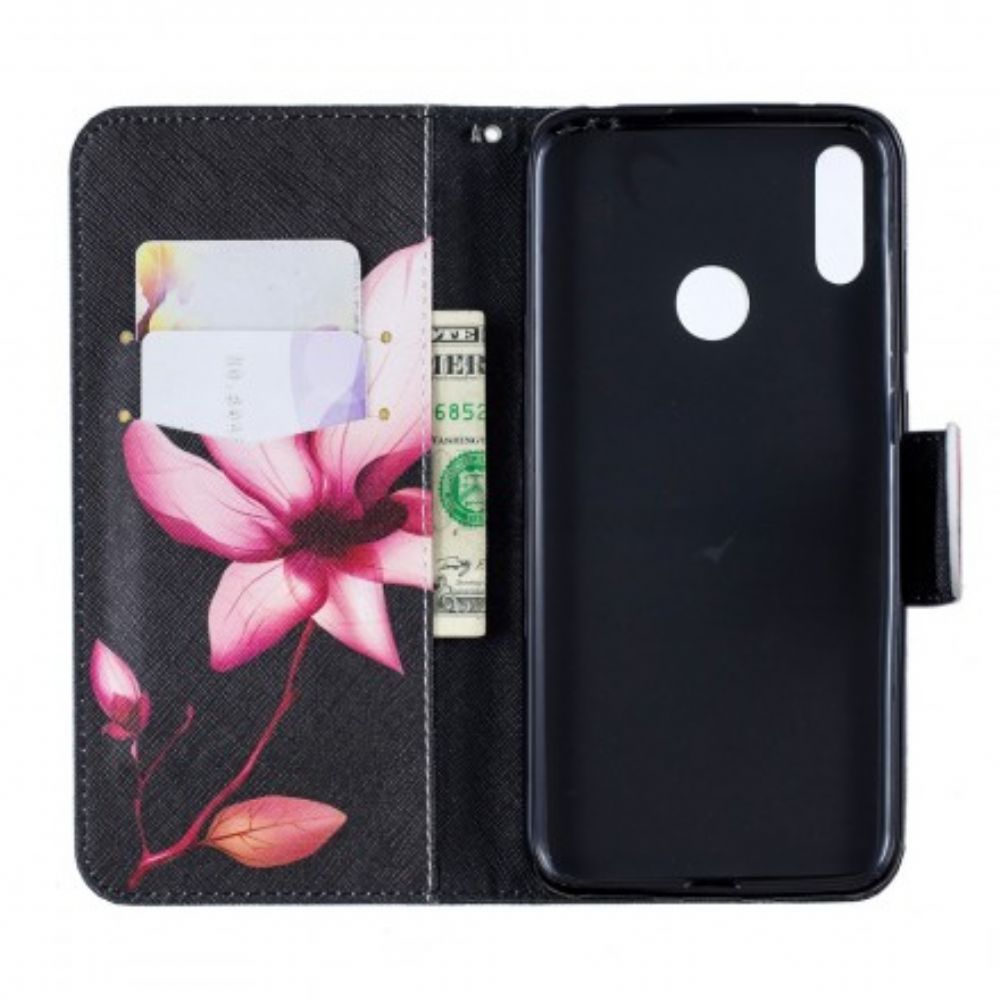 Flip Case Für Huawei Y7 2024 Rosa Blume