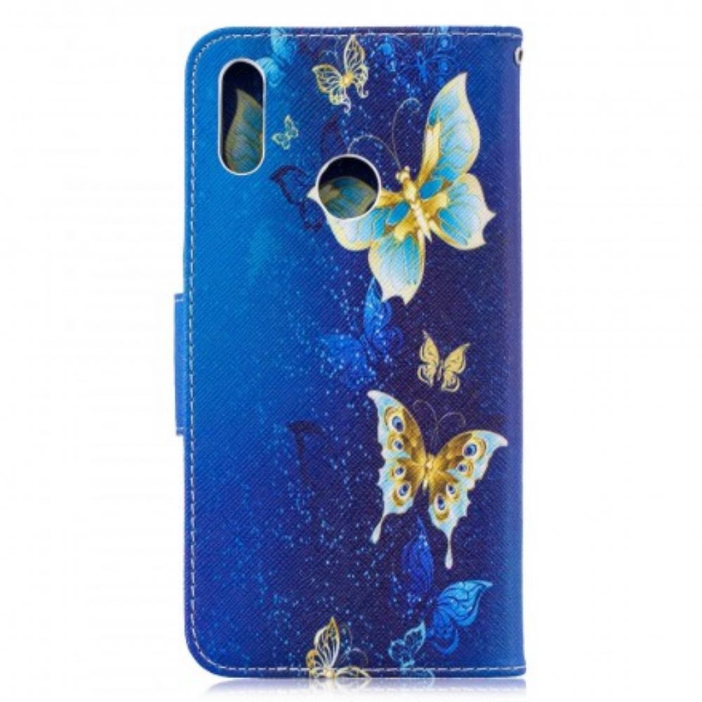 Flip Case Für Huawei Y7 2024 Schmetterlinge In Der Nacht