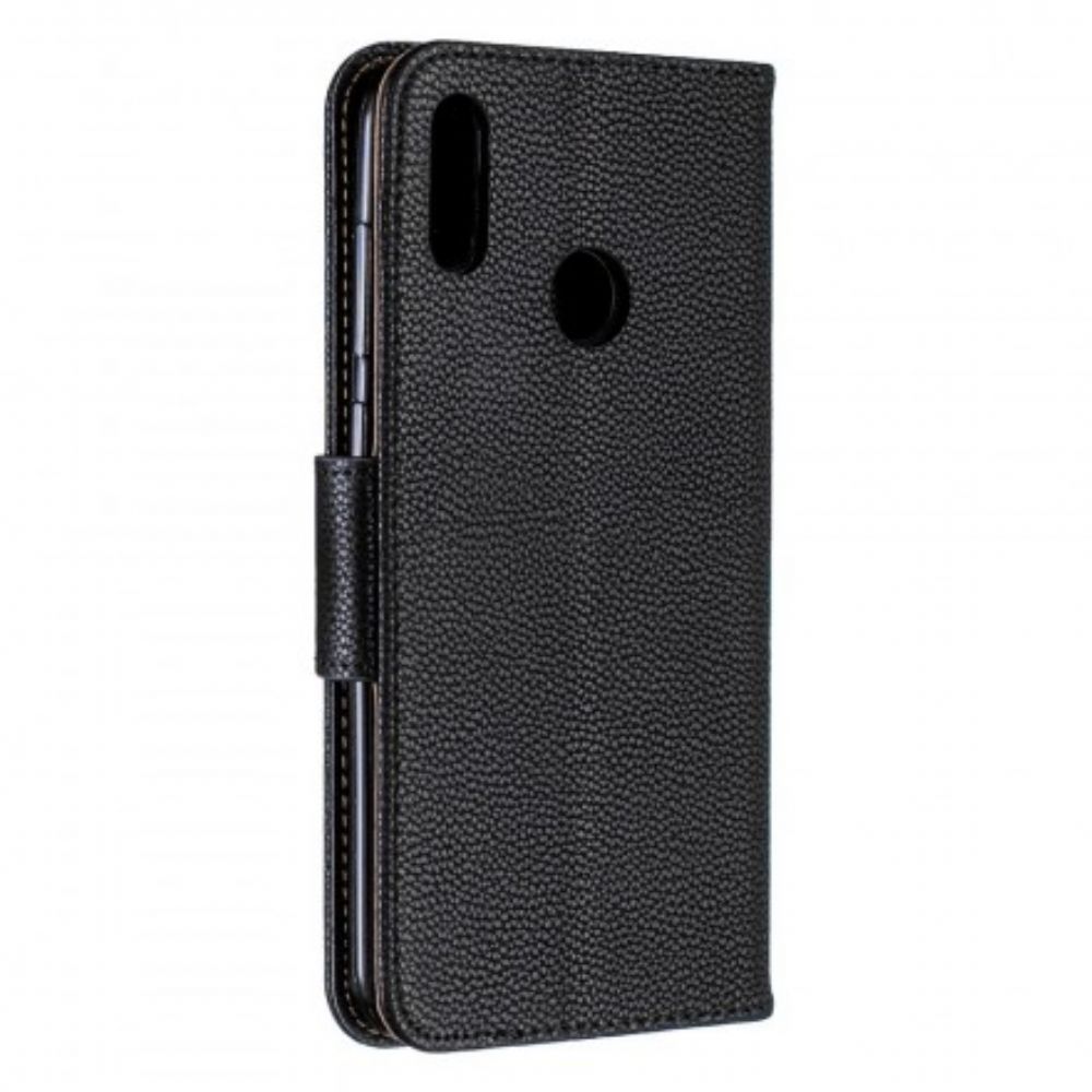 Lederhüllen Für Huawei Y7 2024 Flip Case Litschi-klappe Schräg