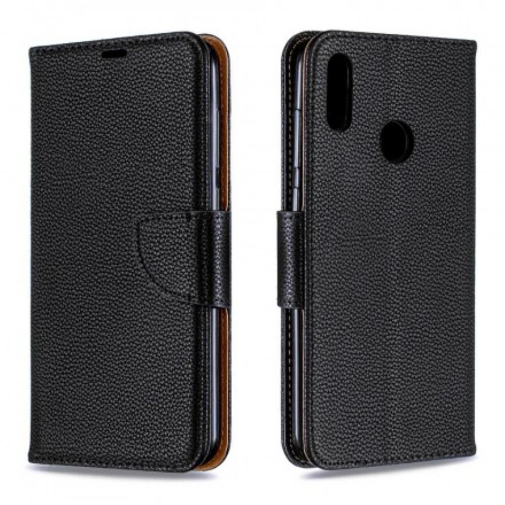 Lederhüllen Für Huawei Y7 2024 Flip Case Litschi-klappe Schräg