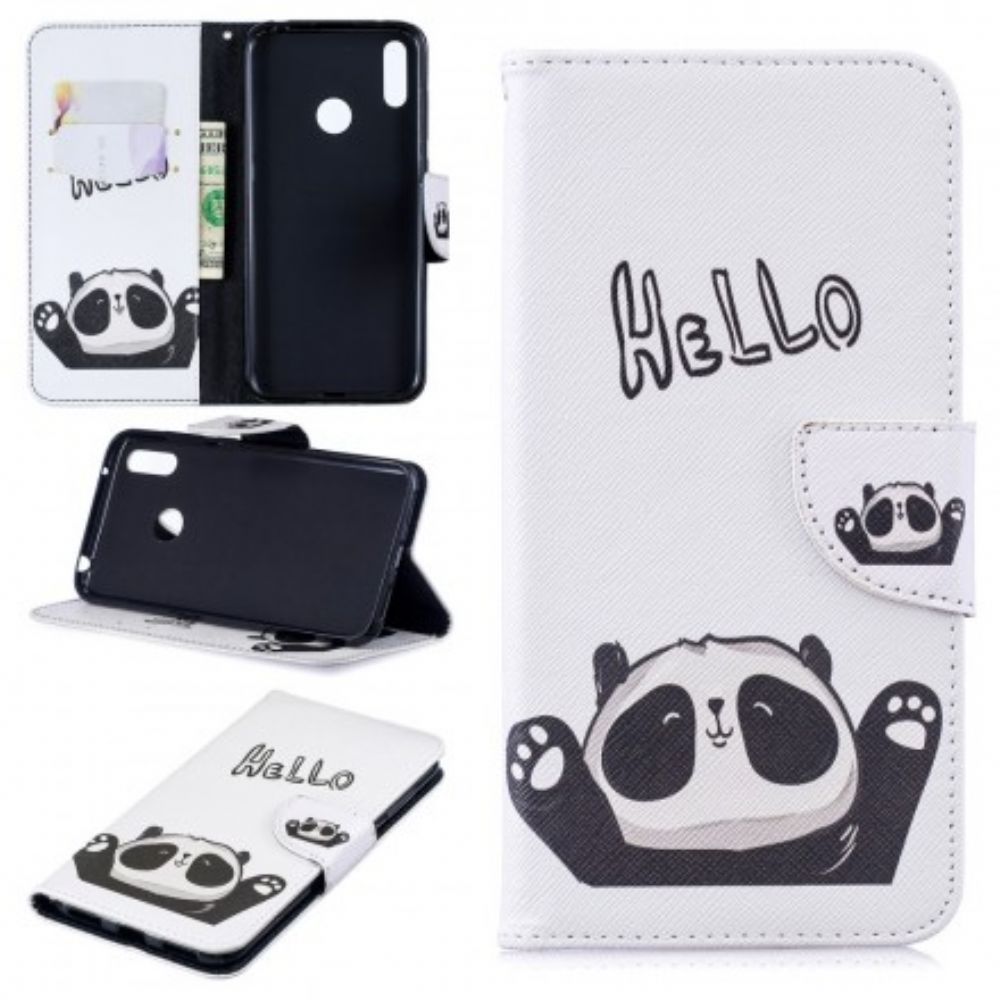 Lederhüllen Für Huawei Y7 2024 Hallo Panda