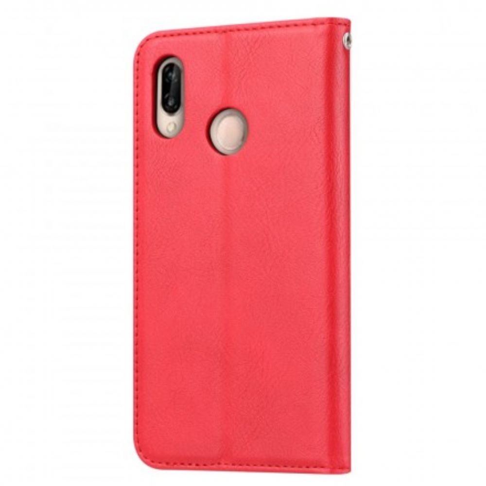 Schutzhülle Für Huawei Y7 2024 Flip Case Kartenetui Aus Kunstleder