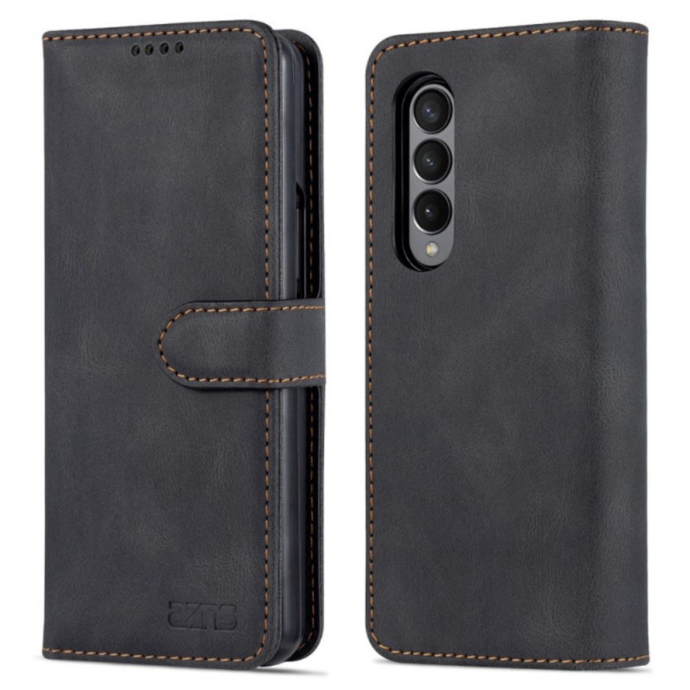 Flip Case Für Samsung Galaxy Z Fold 3 5G Azns-lederstil