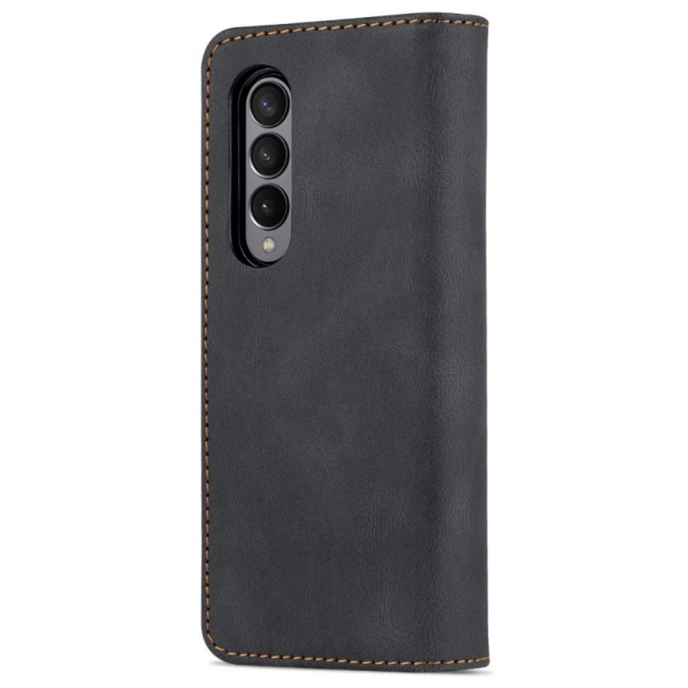 Flip Case Für Samsung Galaxy Z Fold 3 5G Azns-lederstil