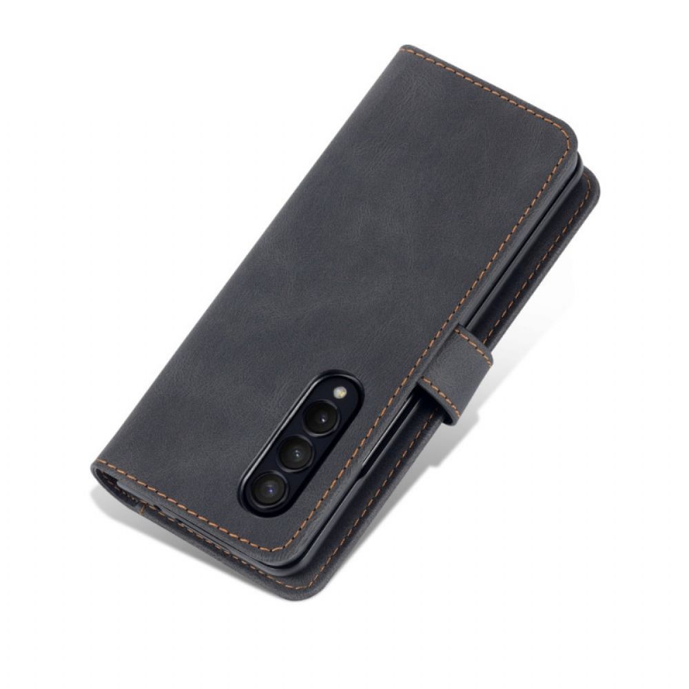 Flip Case Für Samsung Galaxy Z Fold 3 5G Azns-lederstil