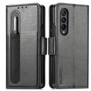 Flip Case Für Samsung Galaxy Z Fold 3 5G Caseneo-ledereffekt