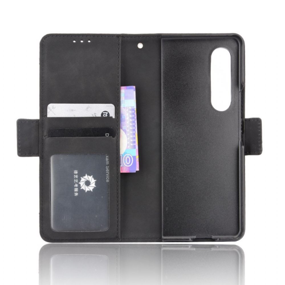 Flip Case Für Samsung Galaxy Z Fold 3 5G Erstklassiger Stifthalter