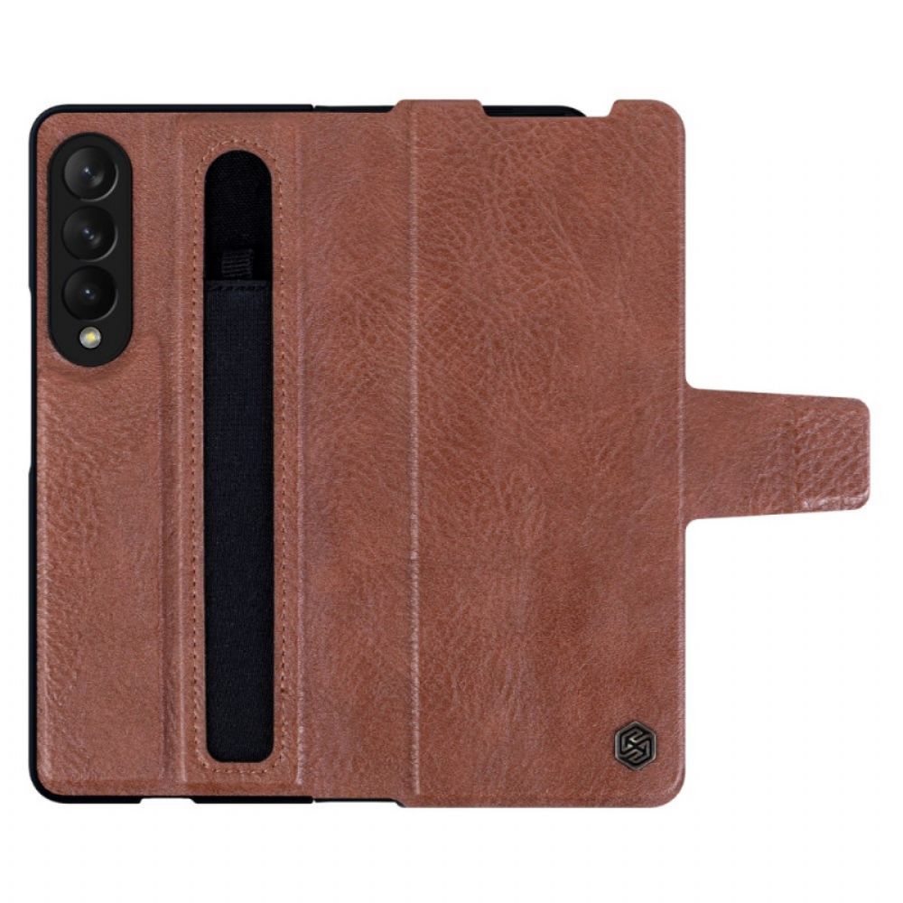 Flip Case Für Samsung Galaxy Z Fold 3 5G Kunstleder Nillkin