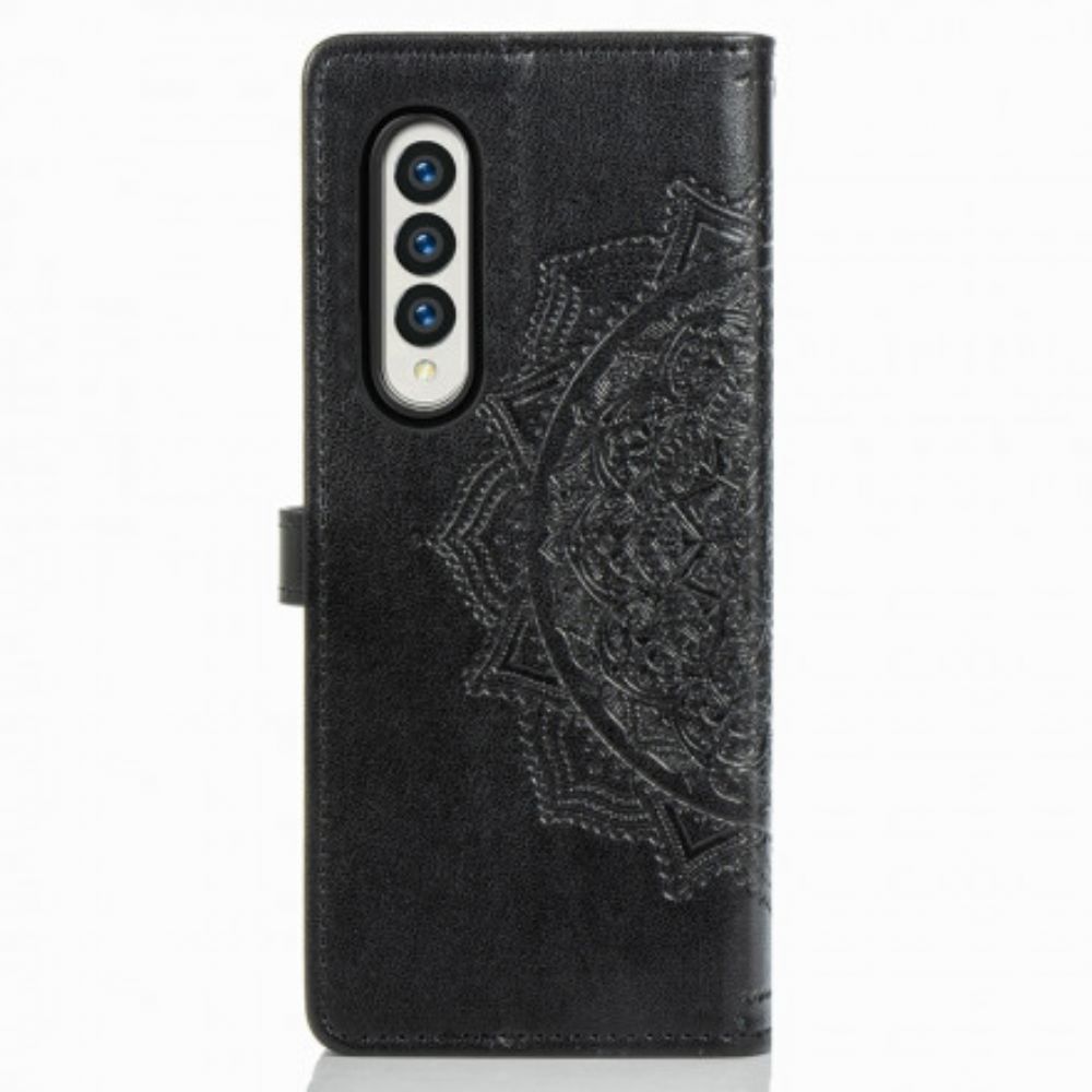 Flip Case Für Samsung Galaxy Z Fold 3 5G Mandala Aus Dem Mittelalter