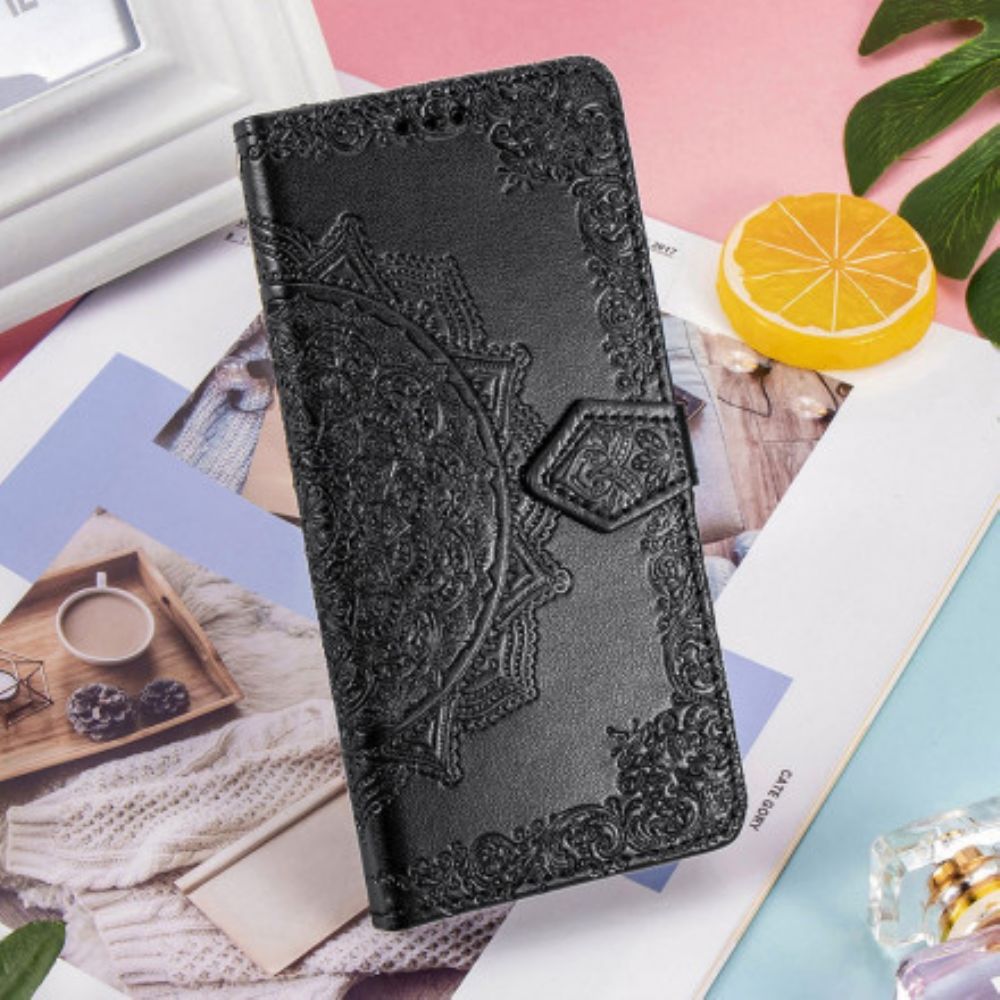 Flip Case Für Samsung Galaxy Z Fold 3 5G Mandala Aus Dem Mittelalter