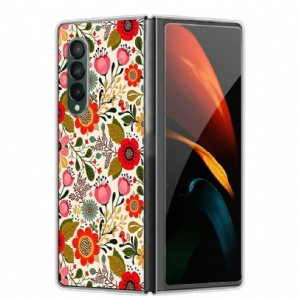 Handyhülle Für Samsung Galaxy Z Fold 3 5G Blumenteppich