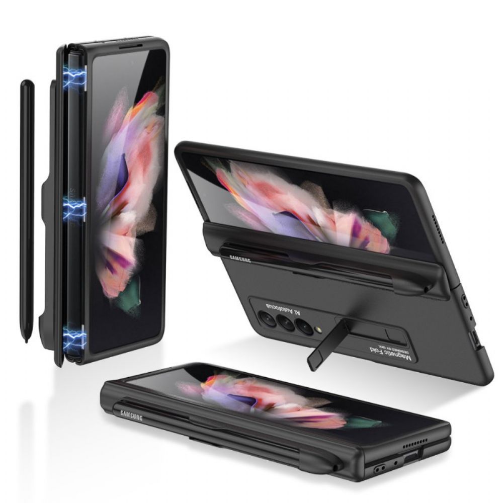 Handyhülle Für Samsung Galaxy Z Fold 3 5G Kunststoffständer Und Stifthalter Gkk